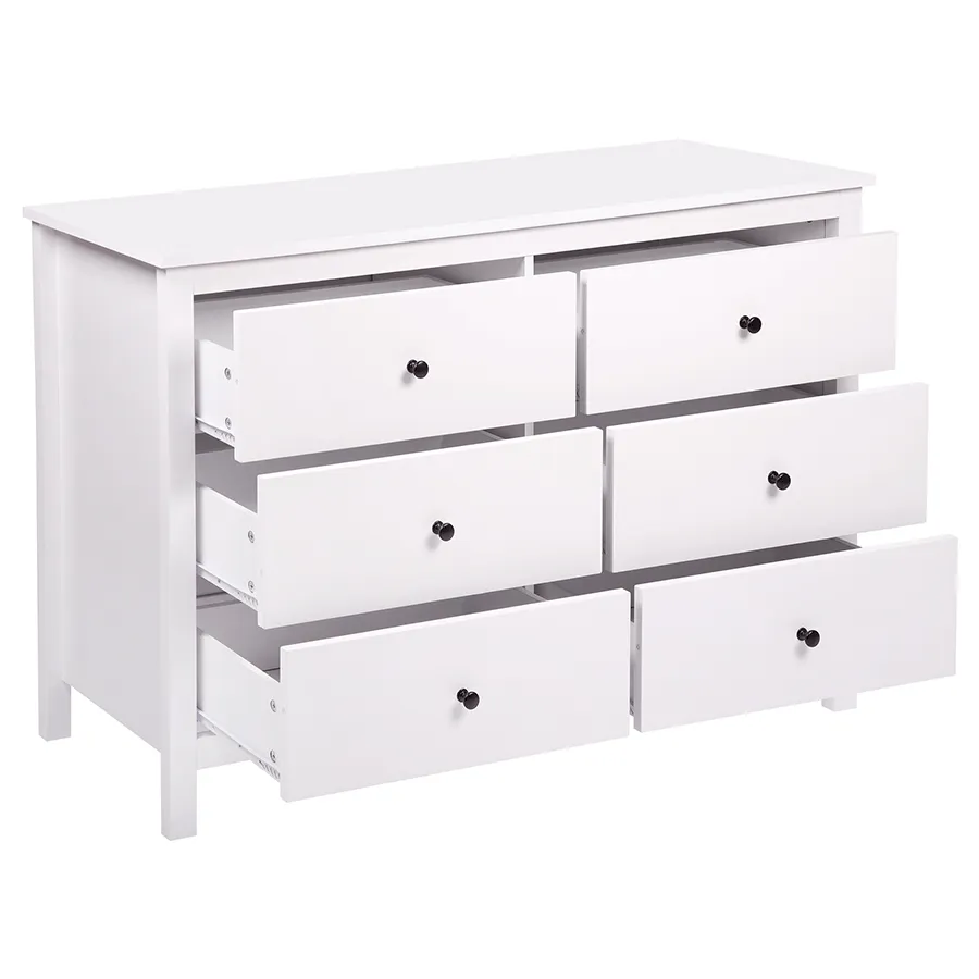 Amber 120 cm 6 Chest of Drawers