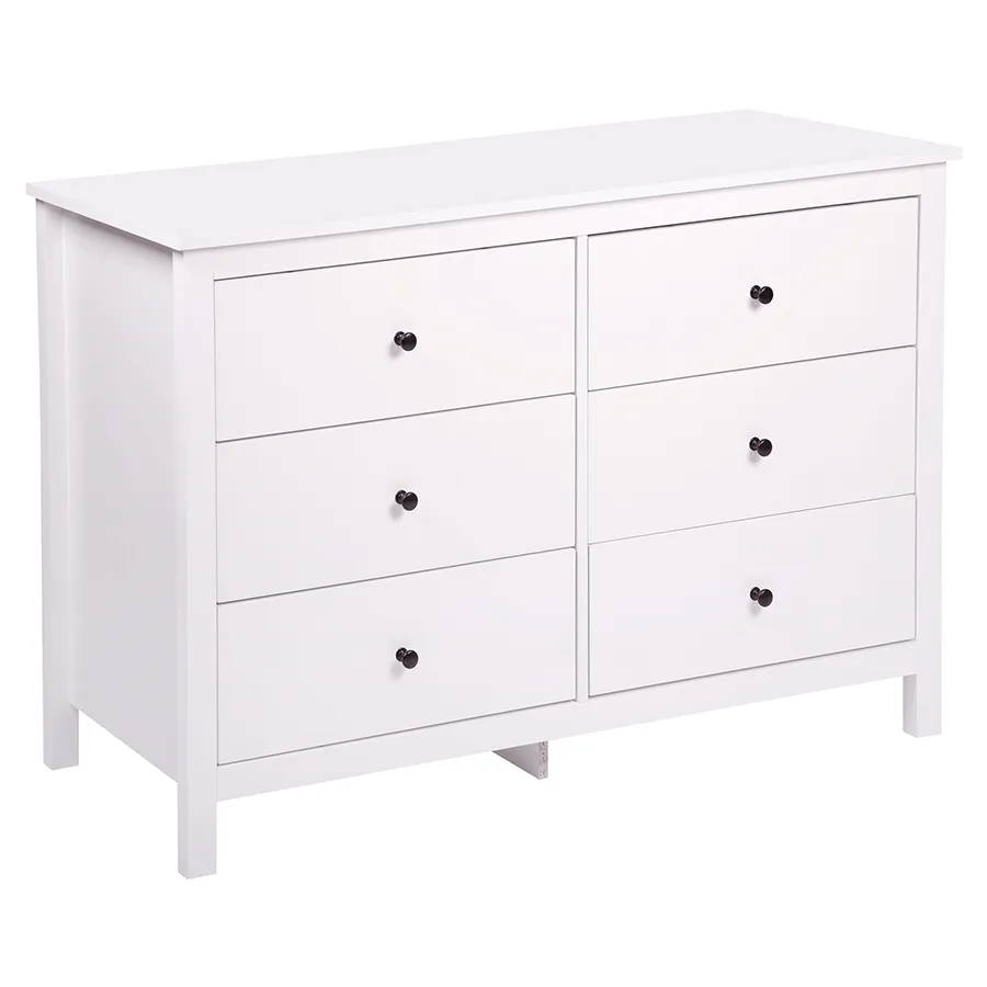 Amber 120 cm 6 Chest of Drawers