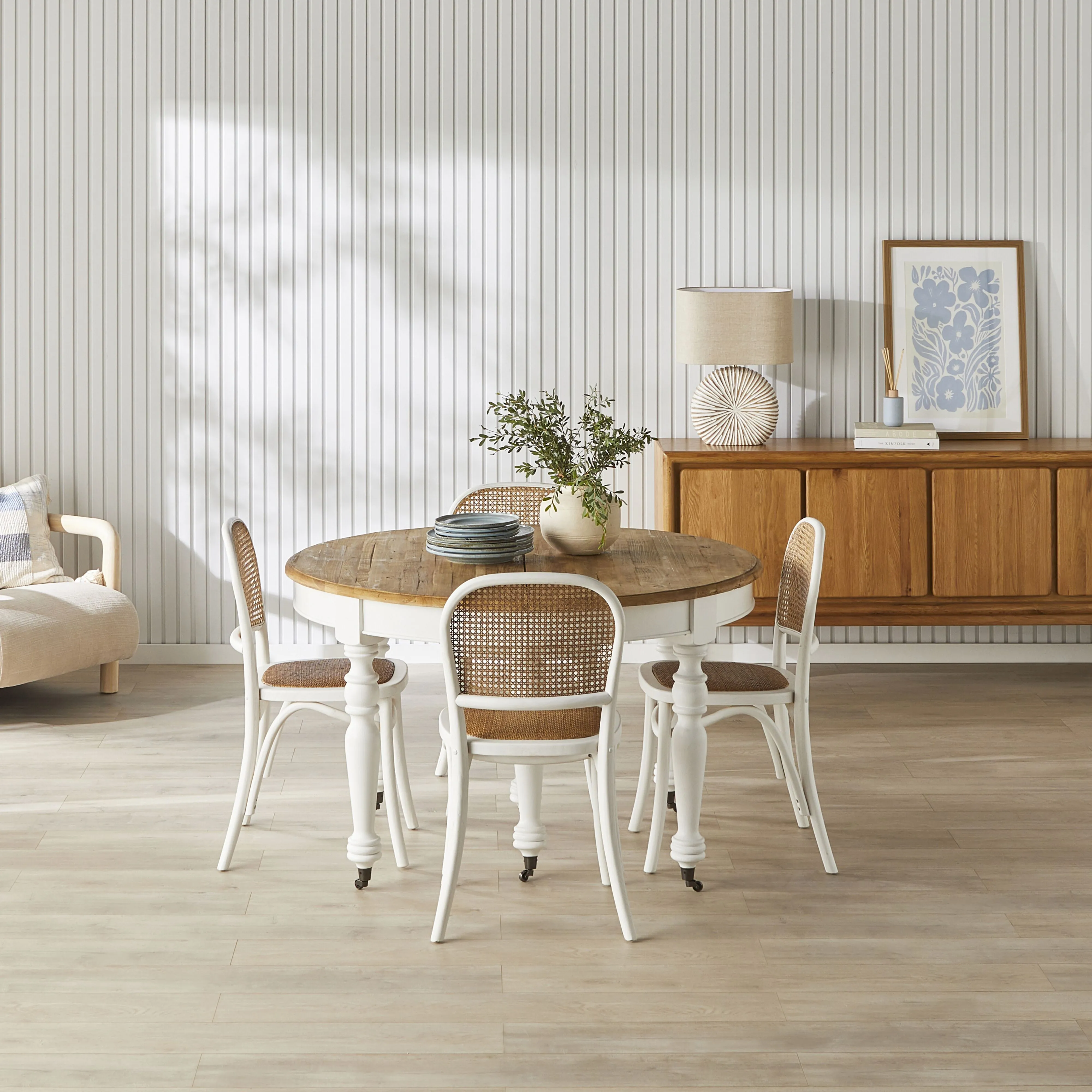 Annalise Extension Dining Table White