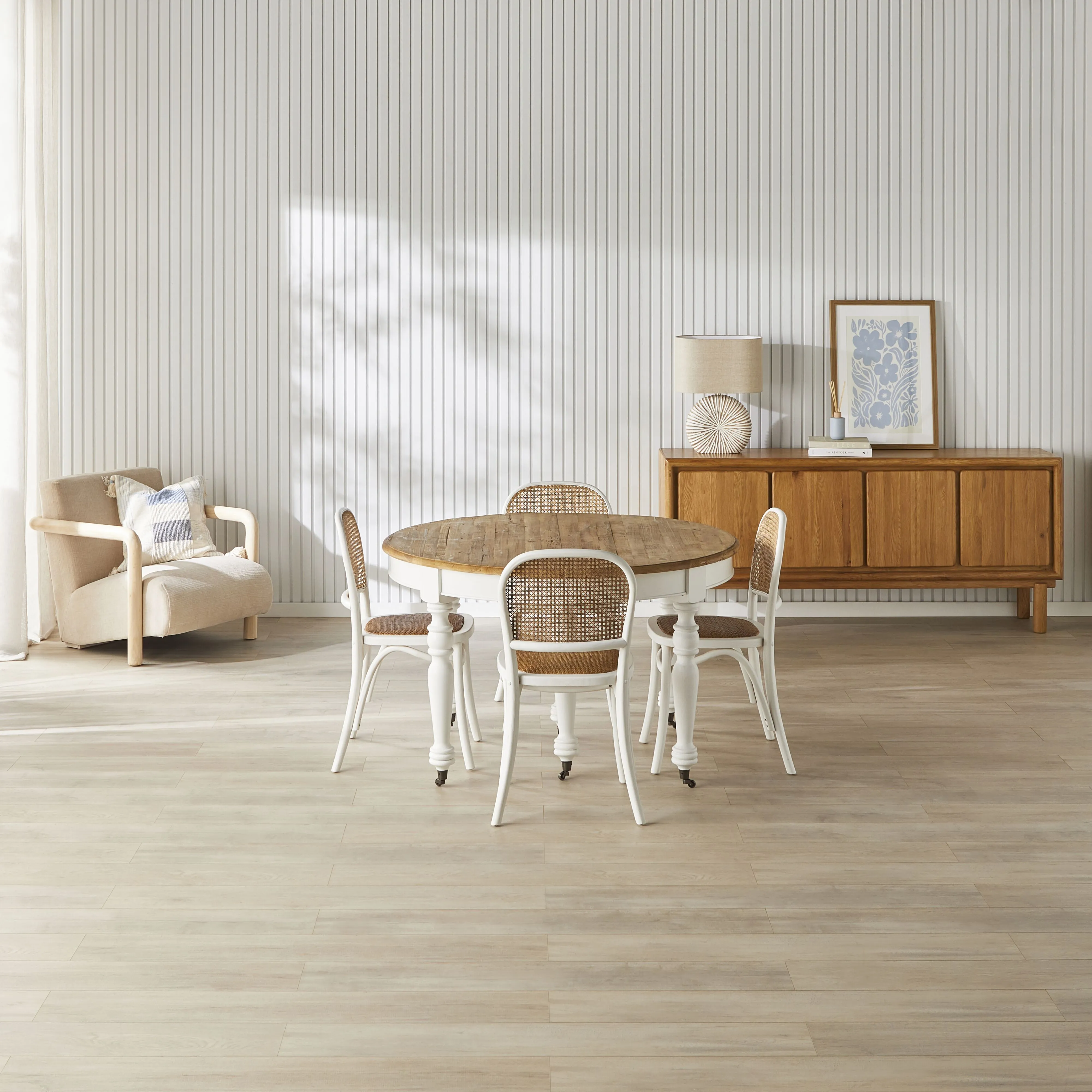 Annalise Extension Dining Table White