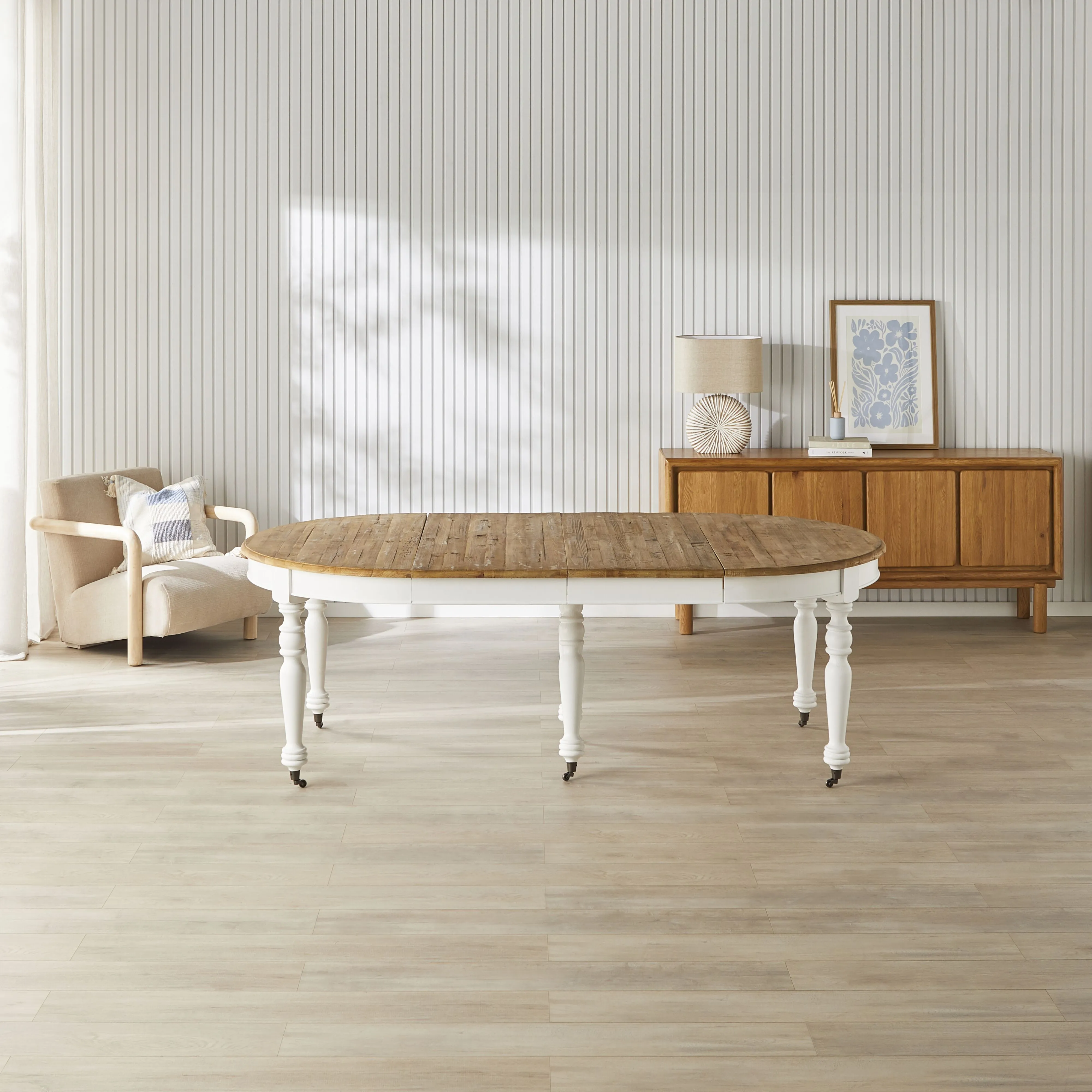 Annalise Extension Dining Table White
