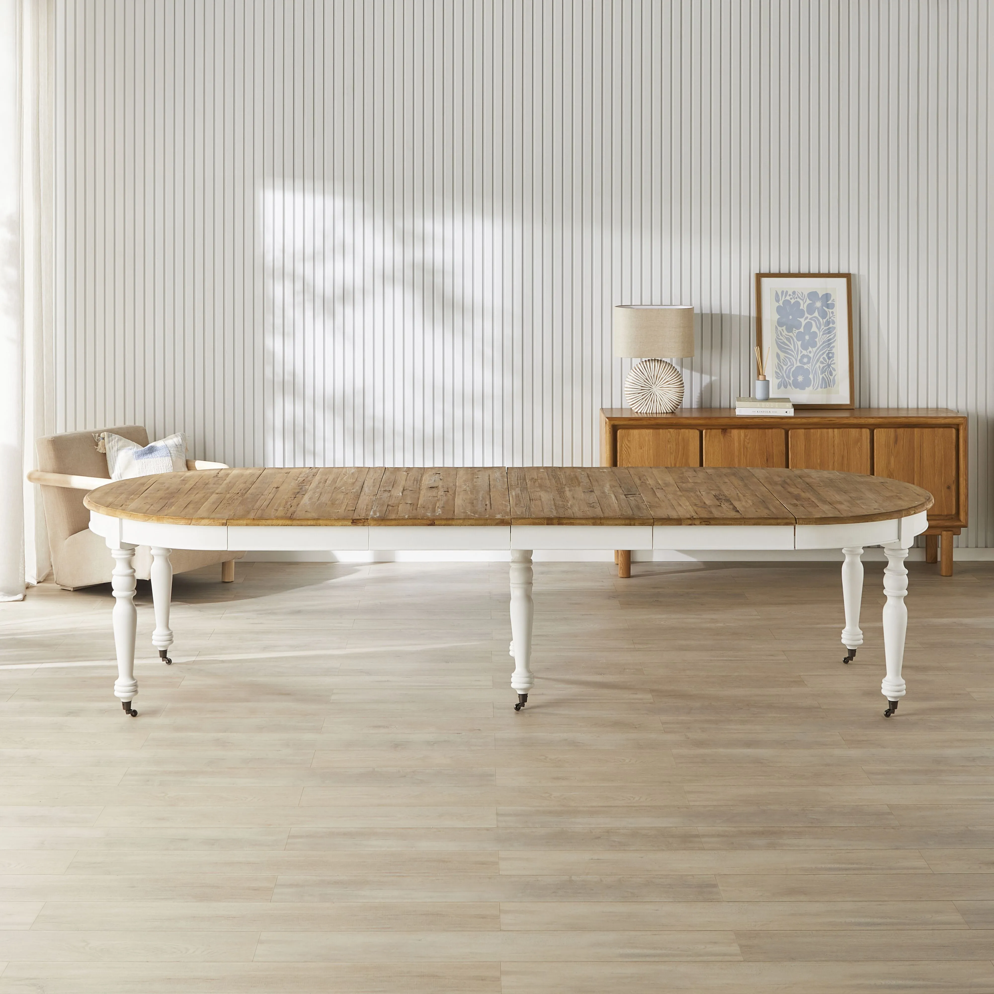 Annalise Extension Dining Table White