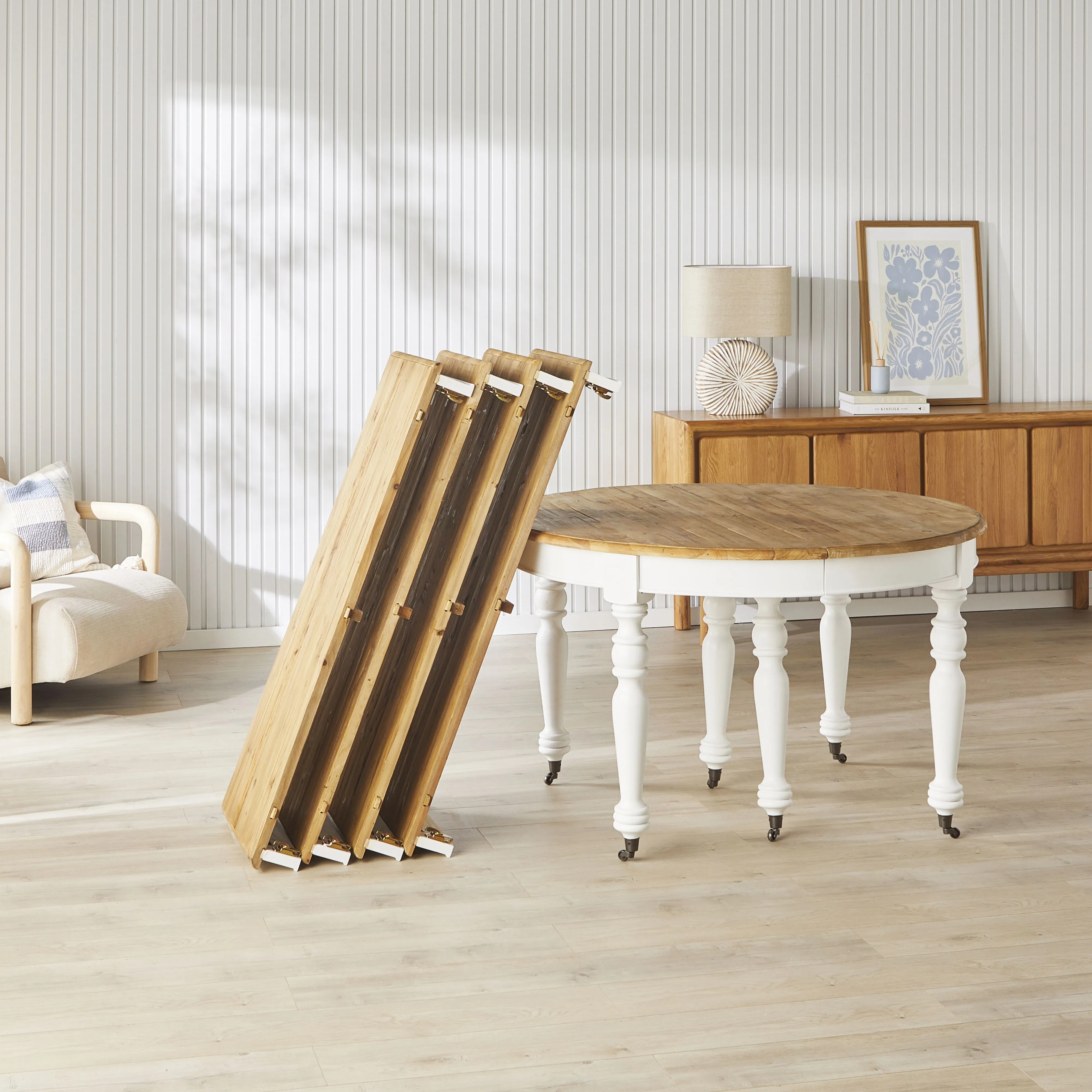 Annalise Extension Dining Table White