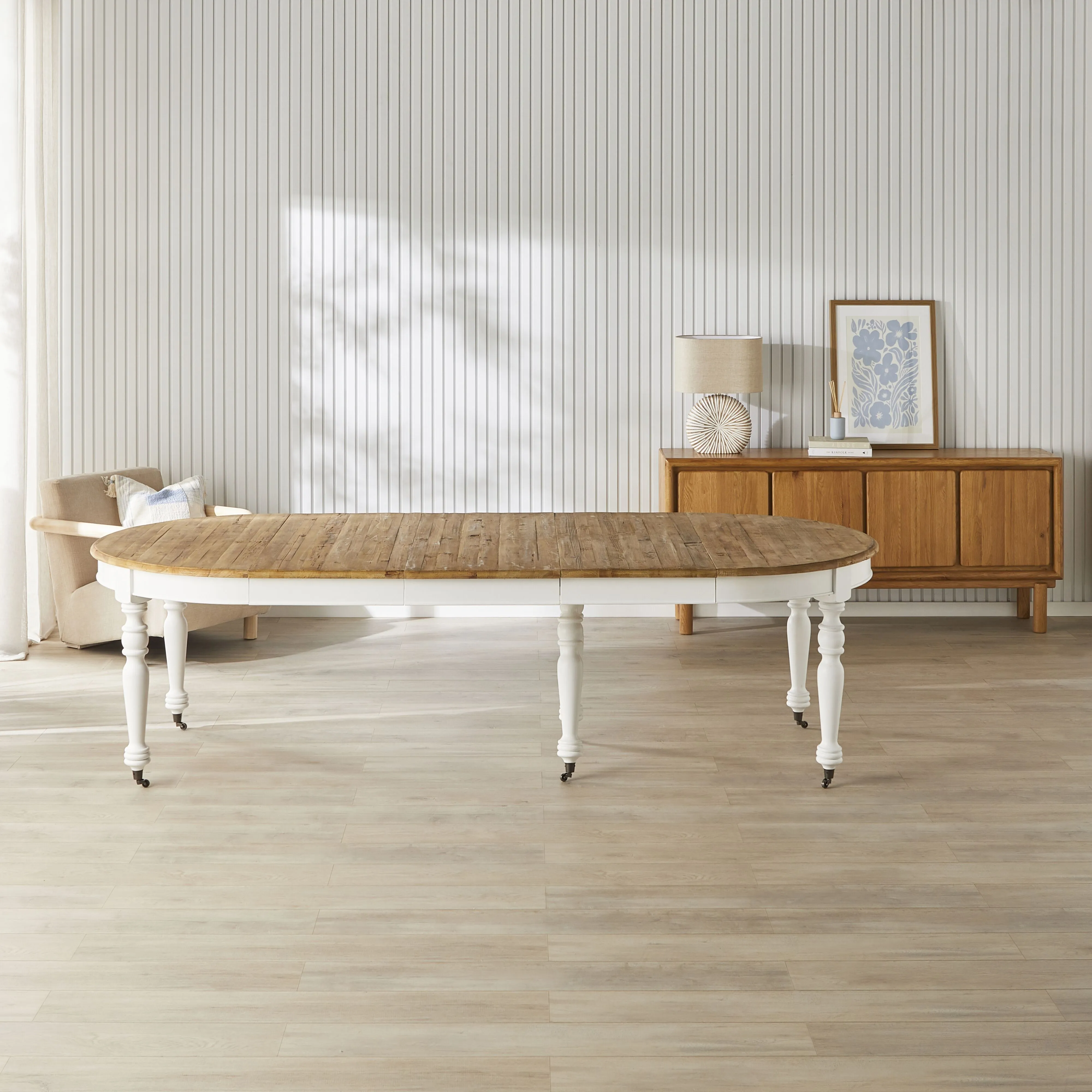 Annalise Extension Dining Table White