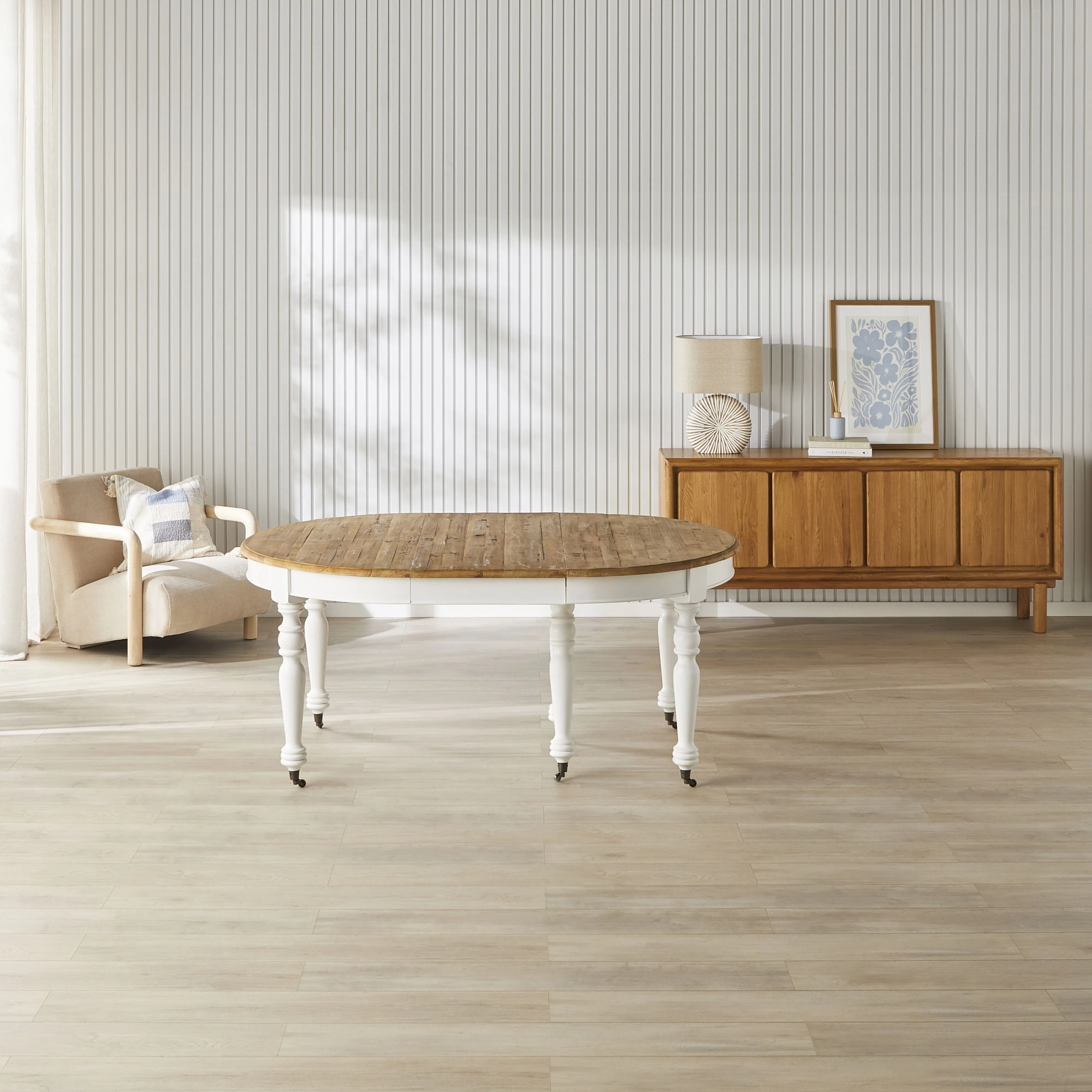 Annalise Extension Dining Table White