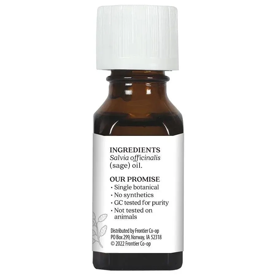 Aura Cacia Sage Essential Oil 0.5 oz Oil