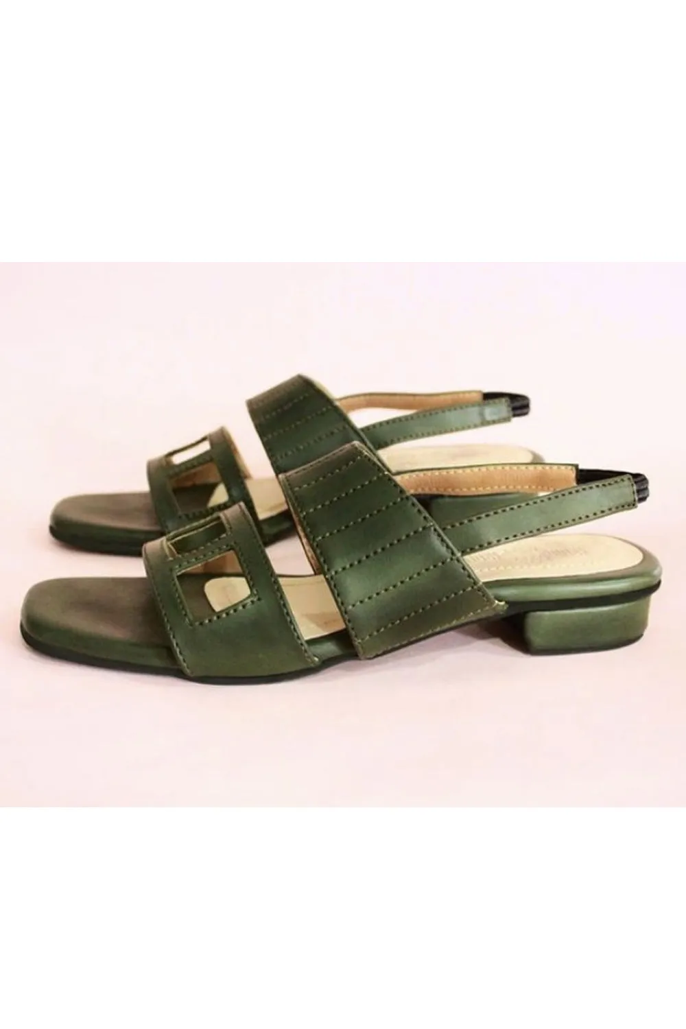 Bria Sandals, Forest Green
