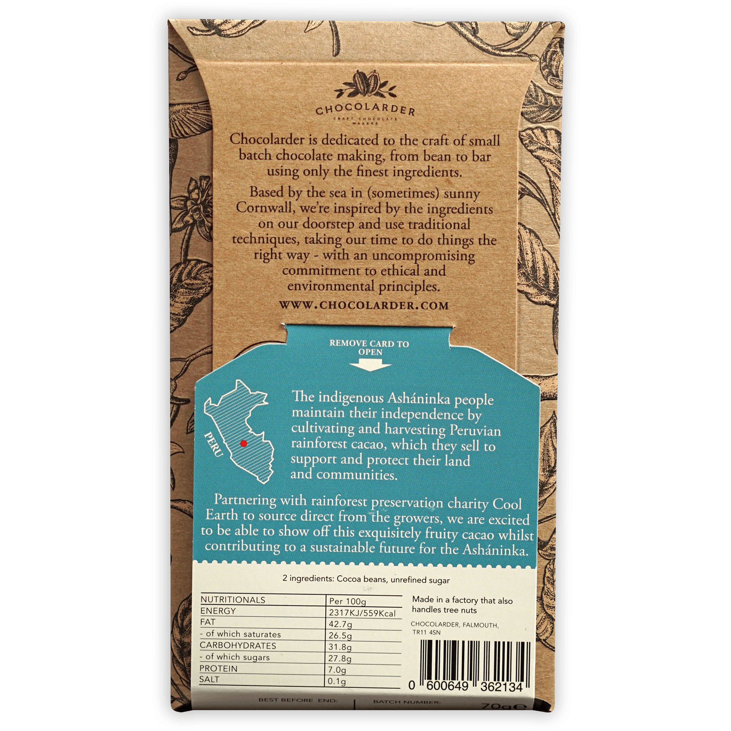 Chocolarder Ashaninka Dark 72%
