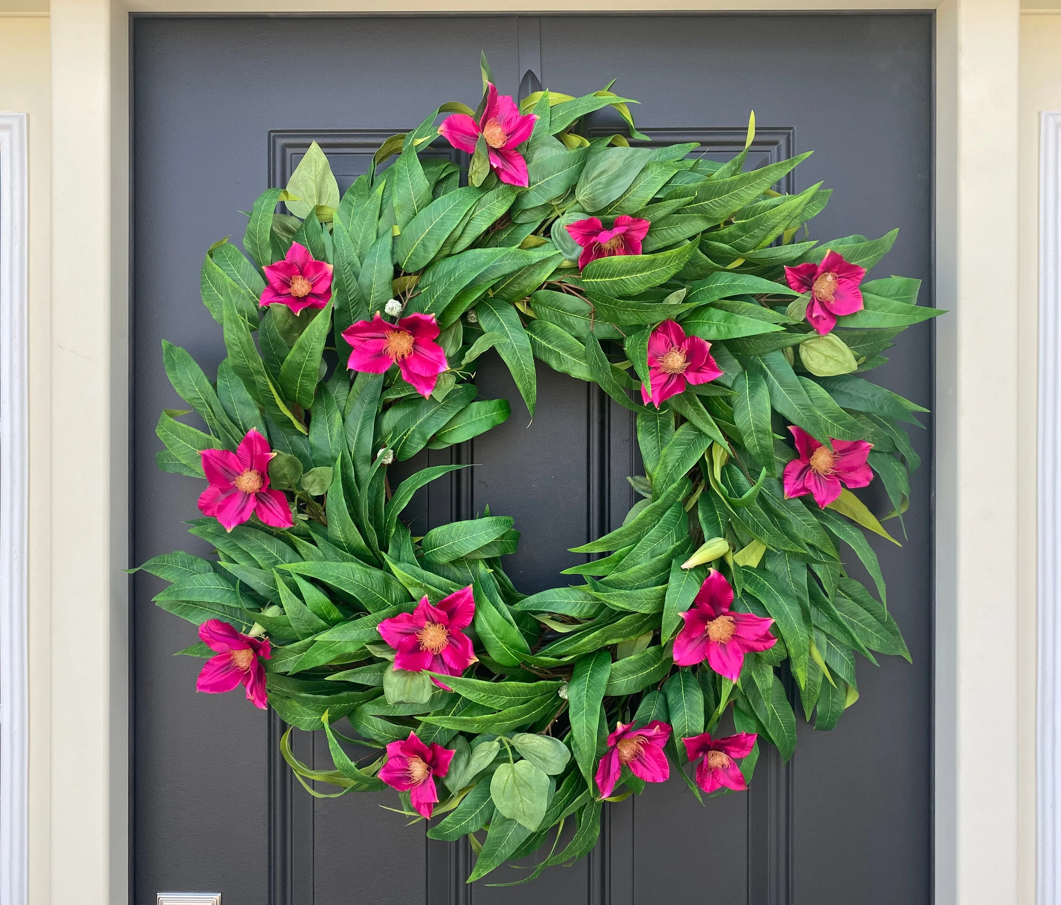 Clematis Tropical Summer Home Wreath
