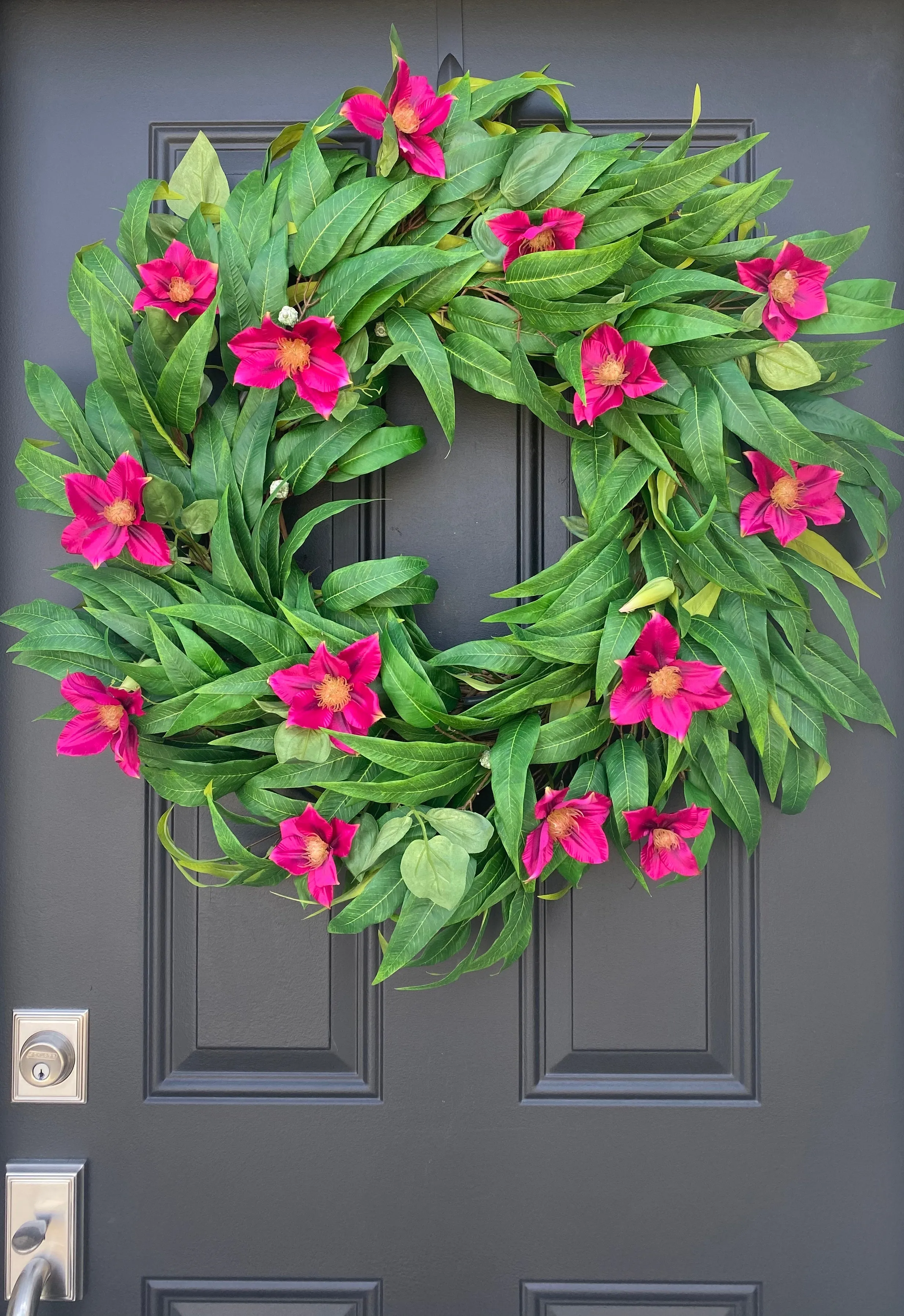 Clematis Tropical Summer Home Wreath