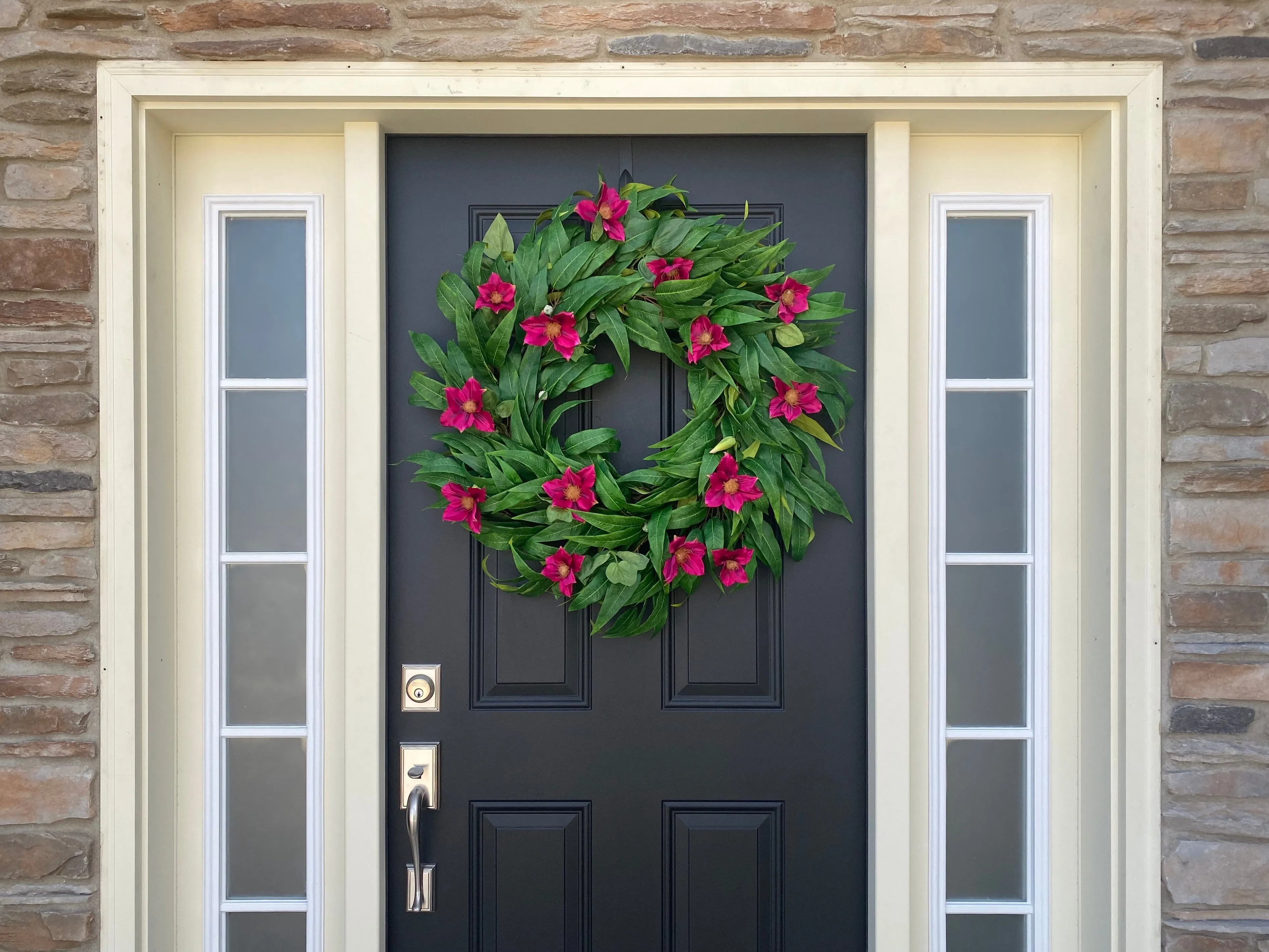 Clematis Tropical Summer Home Wreath
