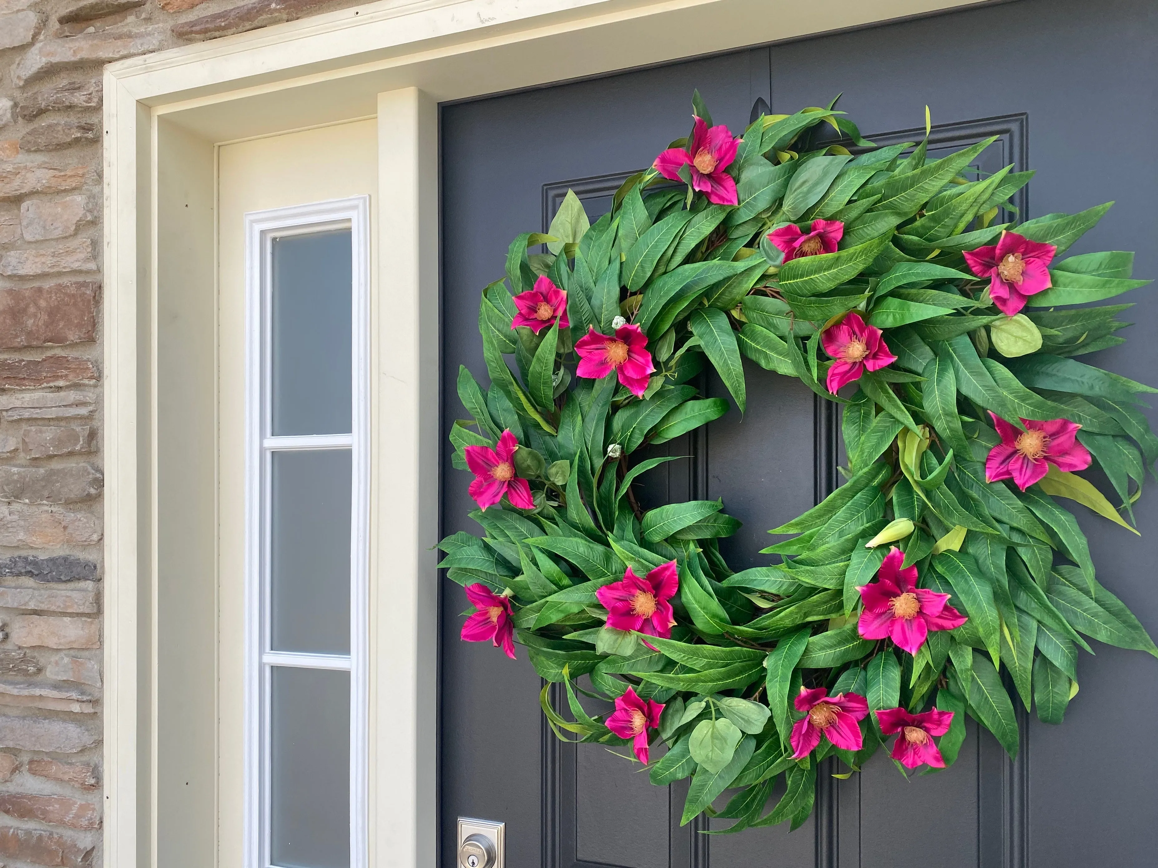 Clematis Tropical Summer Home Wreath