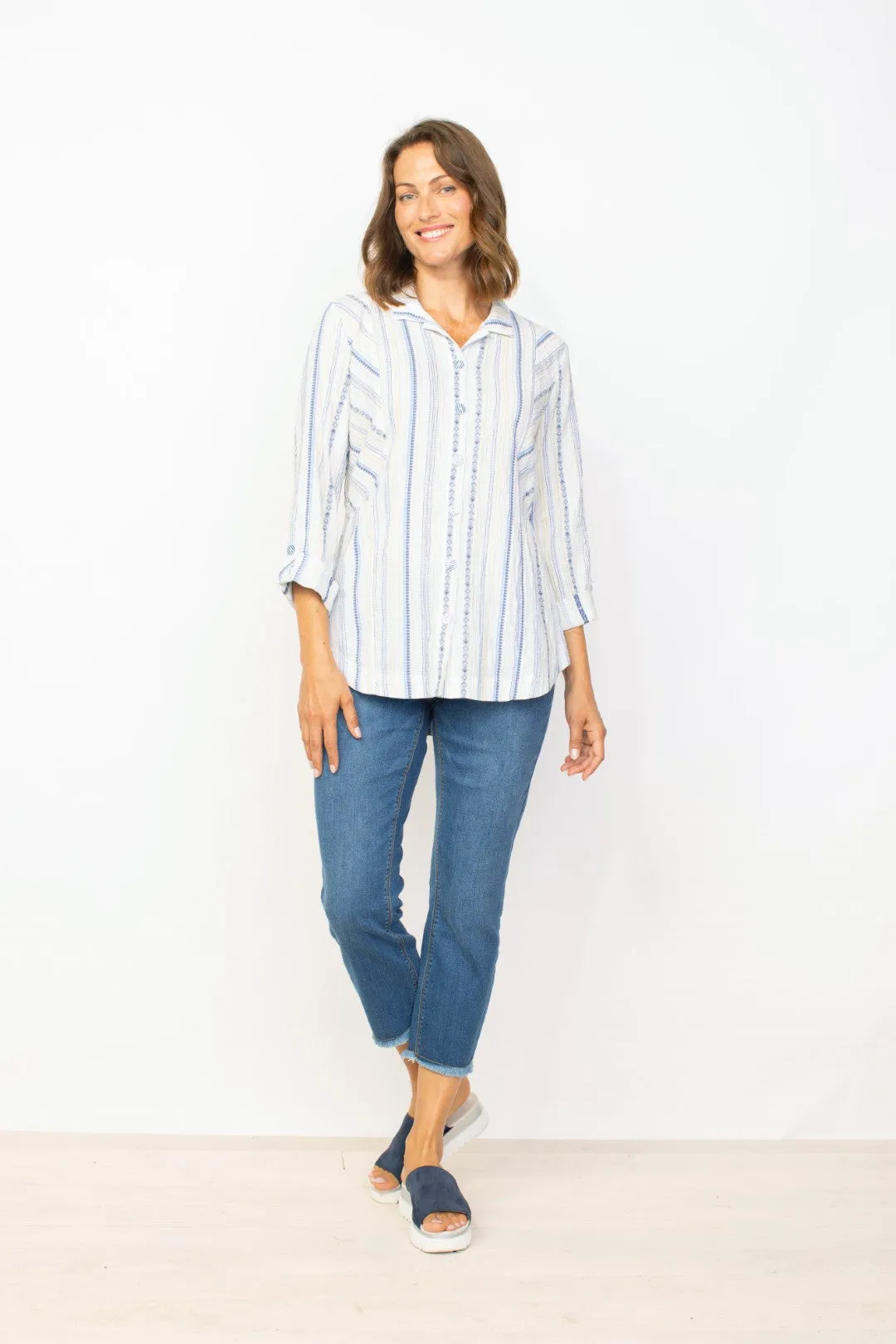 Coastal Boho Princess Seamed Shirt