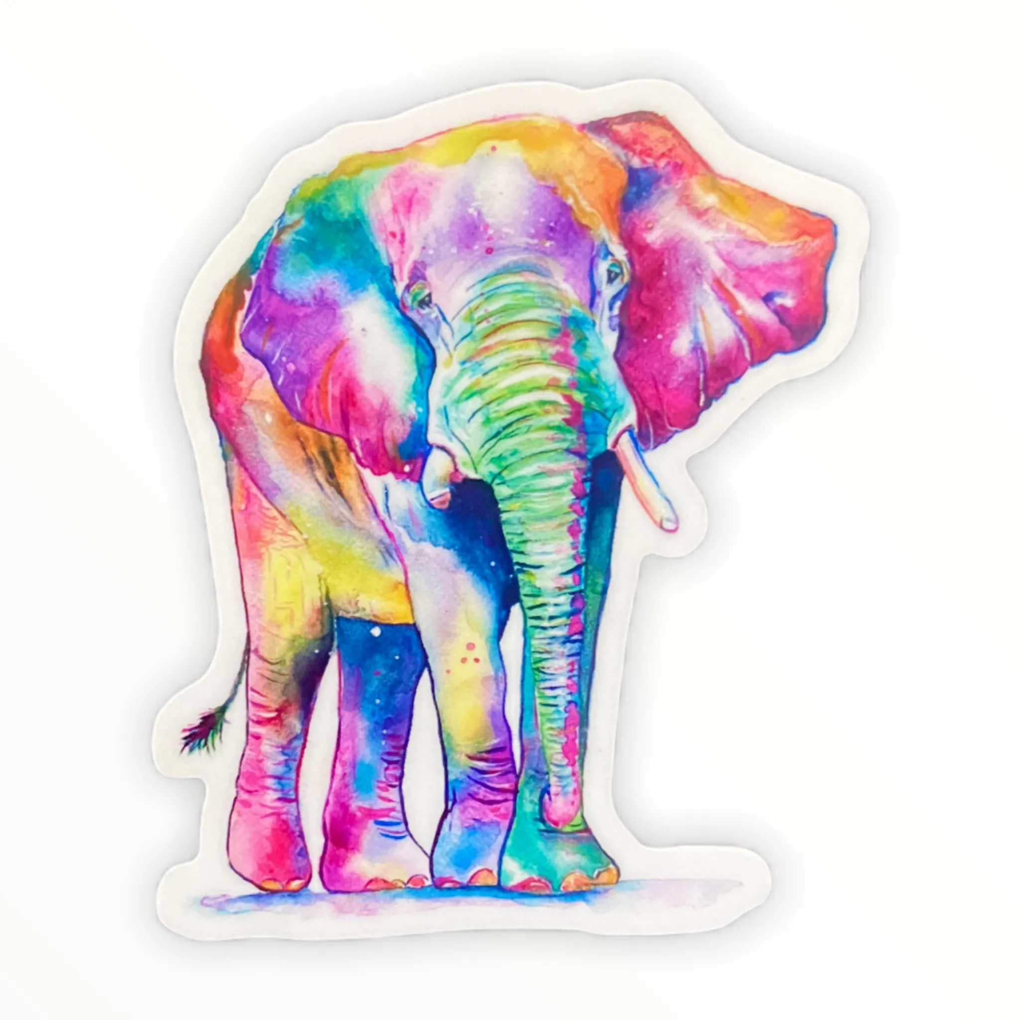 Colorful Elephant Sticker