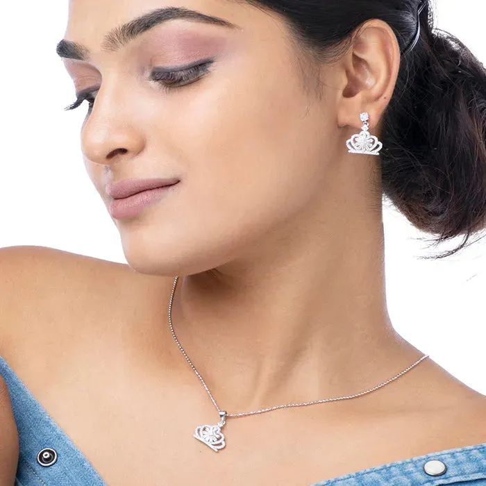 Crowned Radiance Pendant set