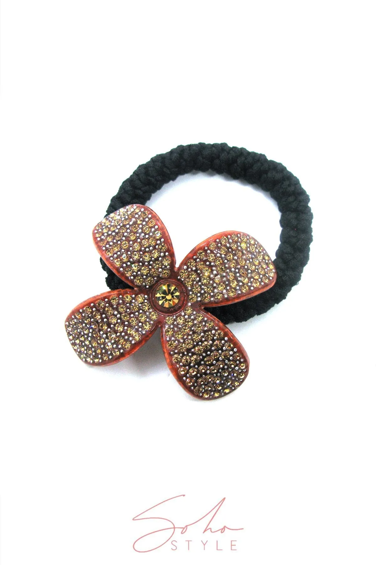 Floral Petals Scrunchy Ponytail