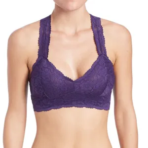 Free People Raceback Crop Bralette Plum Wine