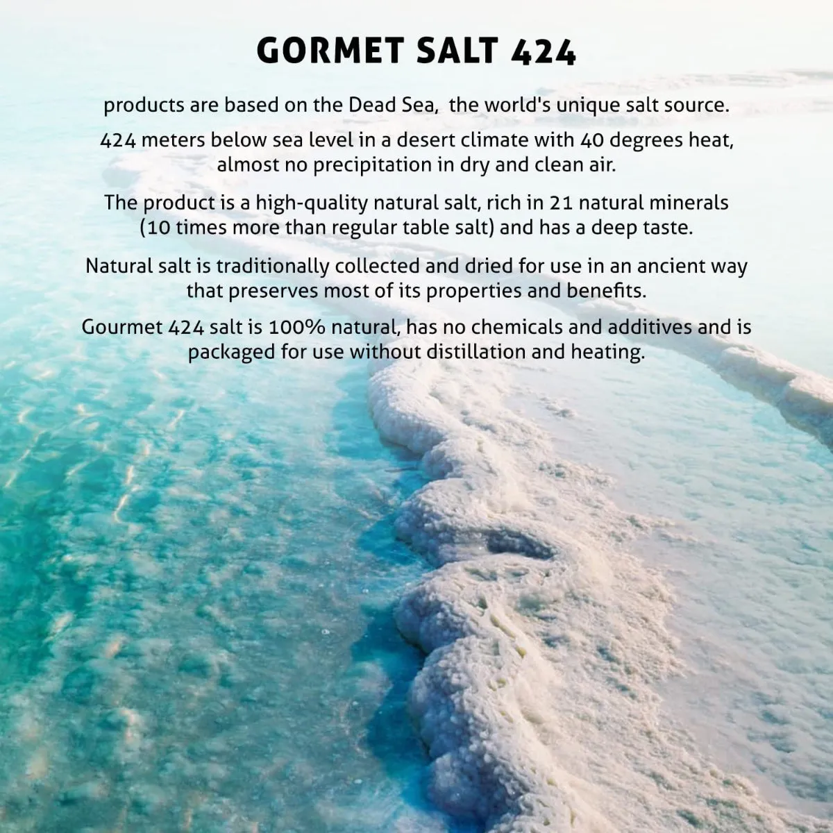 Garlic Salt With Rosemary Gourmet Salt From The Dead Sea 3.87 oz / 110 grams