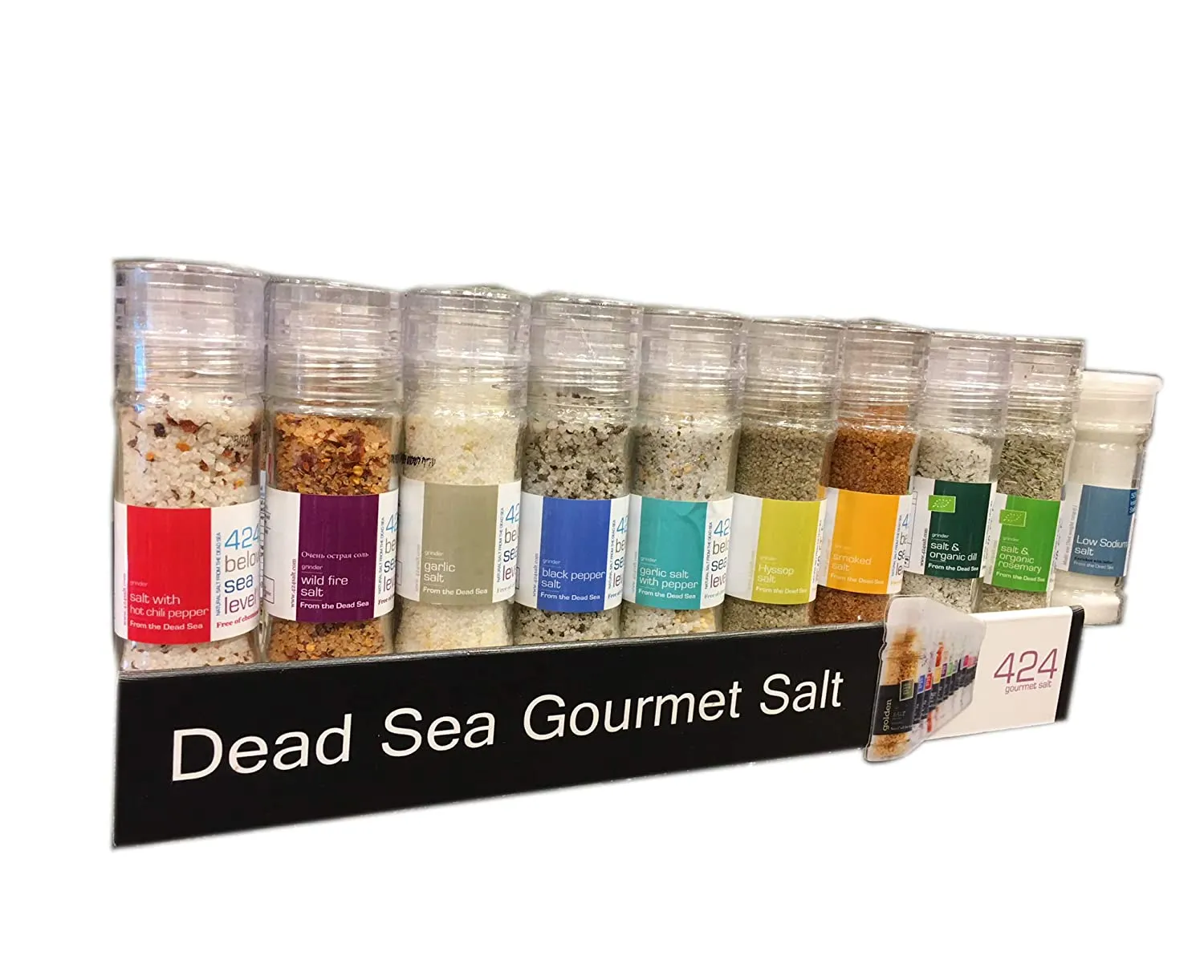 Garlic Salt With Rosemary Gourmet Salt From The Dead Sea 3.87 oz / 110 grams