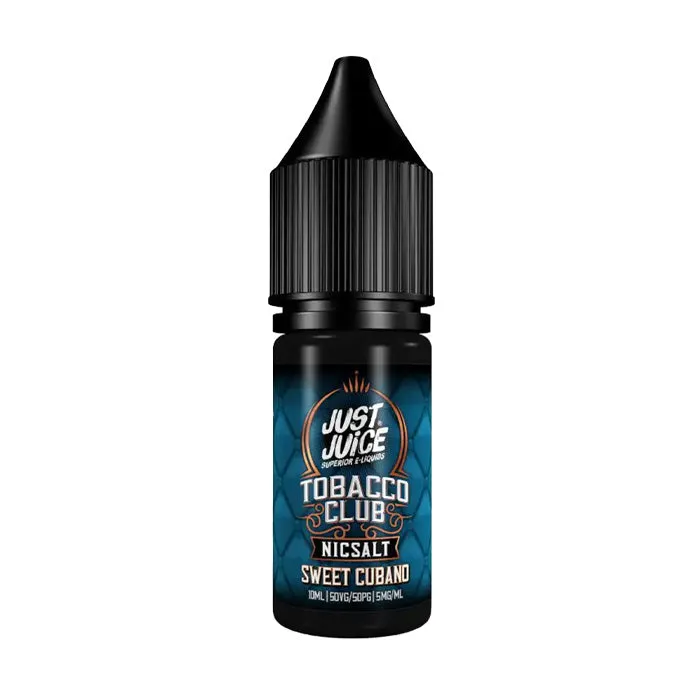 Just Juice Tobacco Club Sweet Cubano 10ml Nicotine Salt E-Liquid