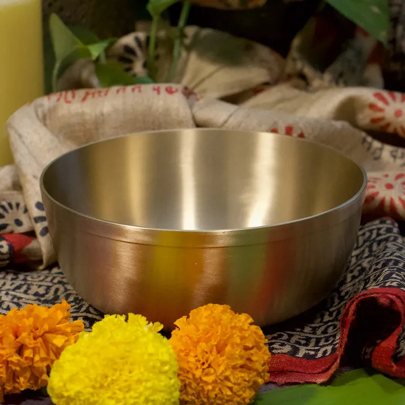 Kansa Elegant Serving Bowl | Large | Diameter - 7 inches