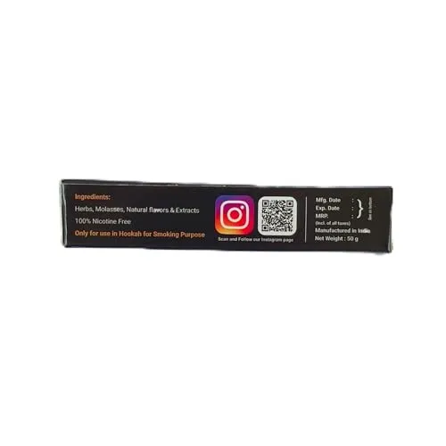 Lucifer Devil's Party Commissioner Premium Herbal Hookah, 50 gm, Nicotine Free