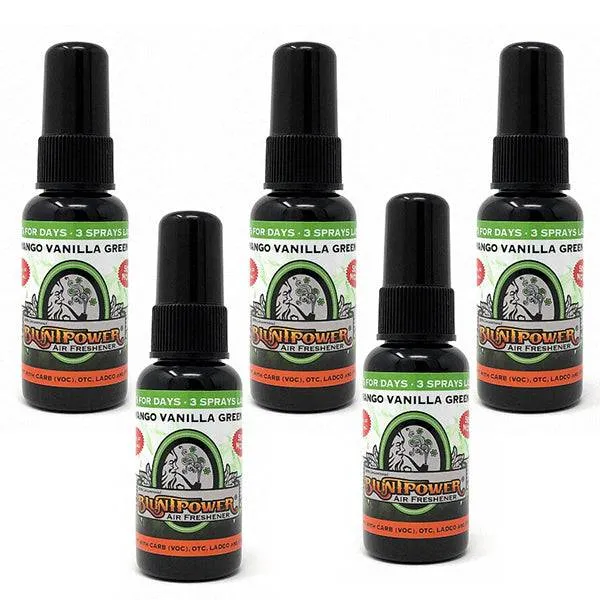 Mango Vanilla Green Air Freshener Bundle (5 Pack)