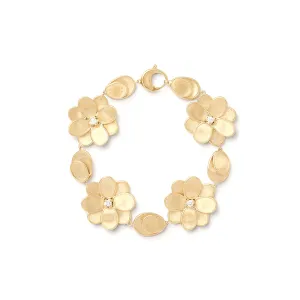 Marco Bicego Petali Flower Bracelet with Diamonds