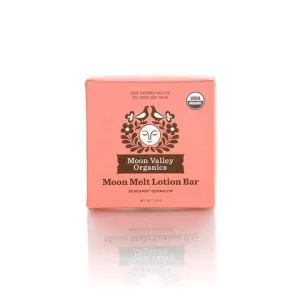Moon Valley Organics Herbal Lotion Bar Bergamot Geranium 1.09 oz Bar
