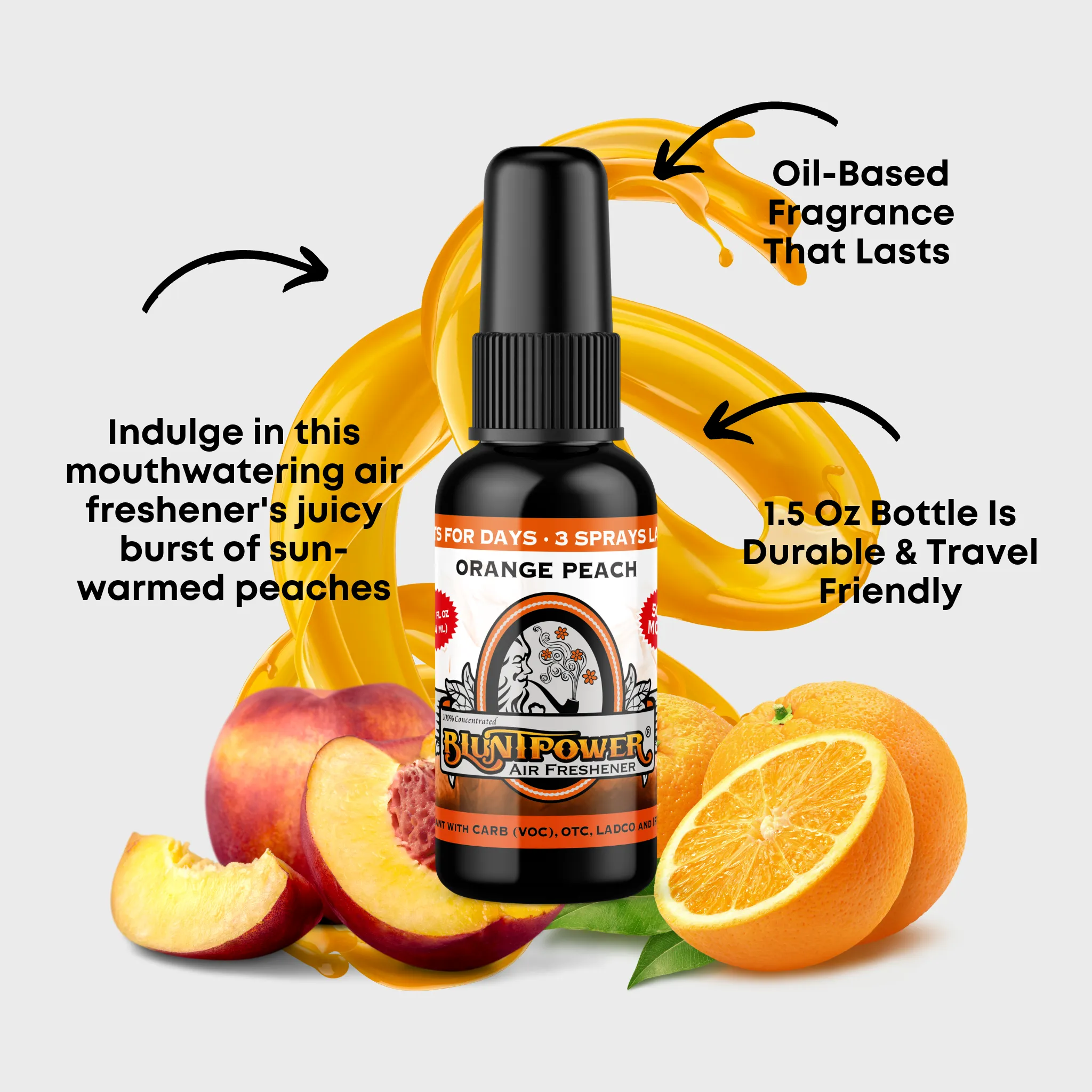 Orange Peach Air Freshener Spray