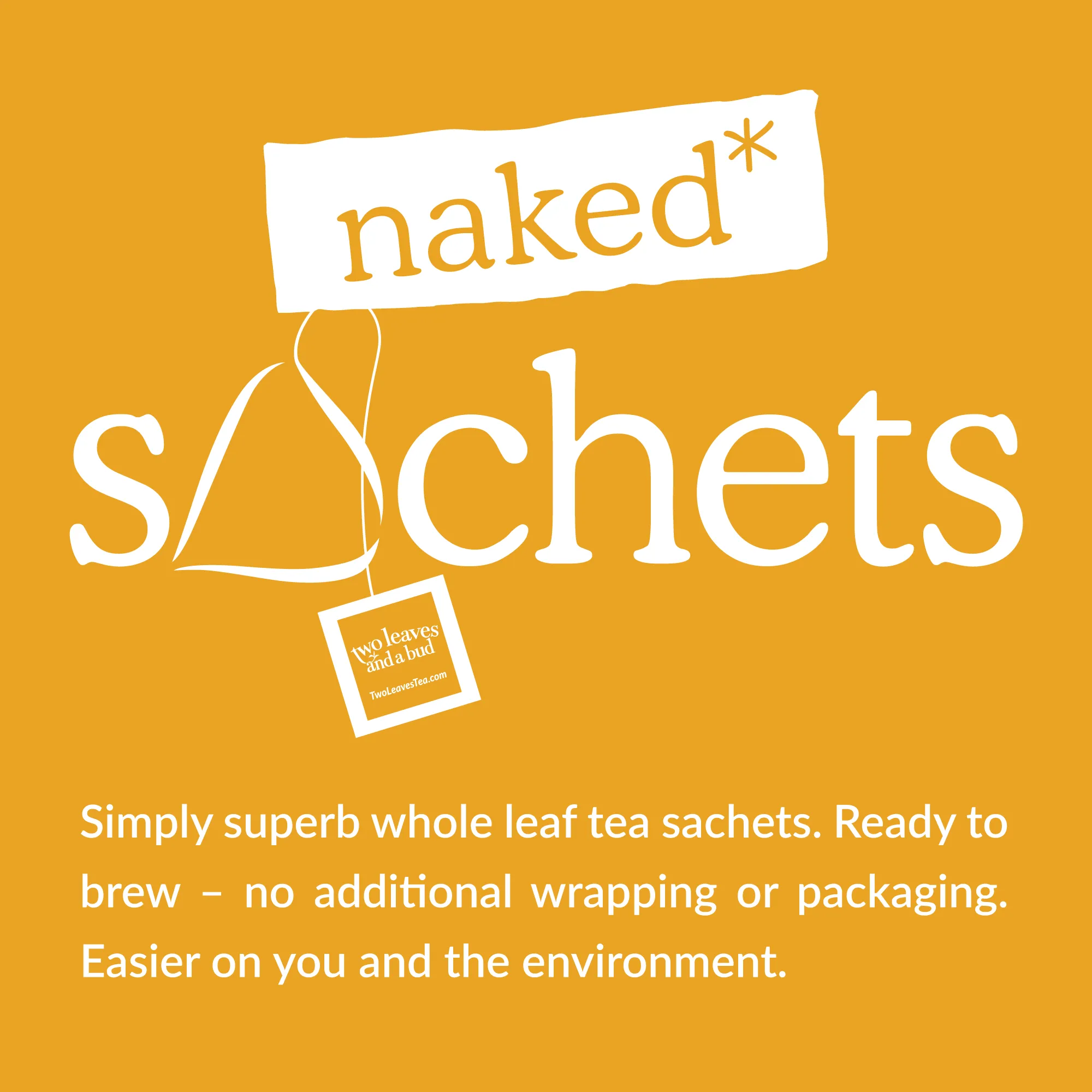 Organic Chamomile - 50 Naked Tea Sachets