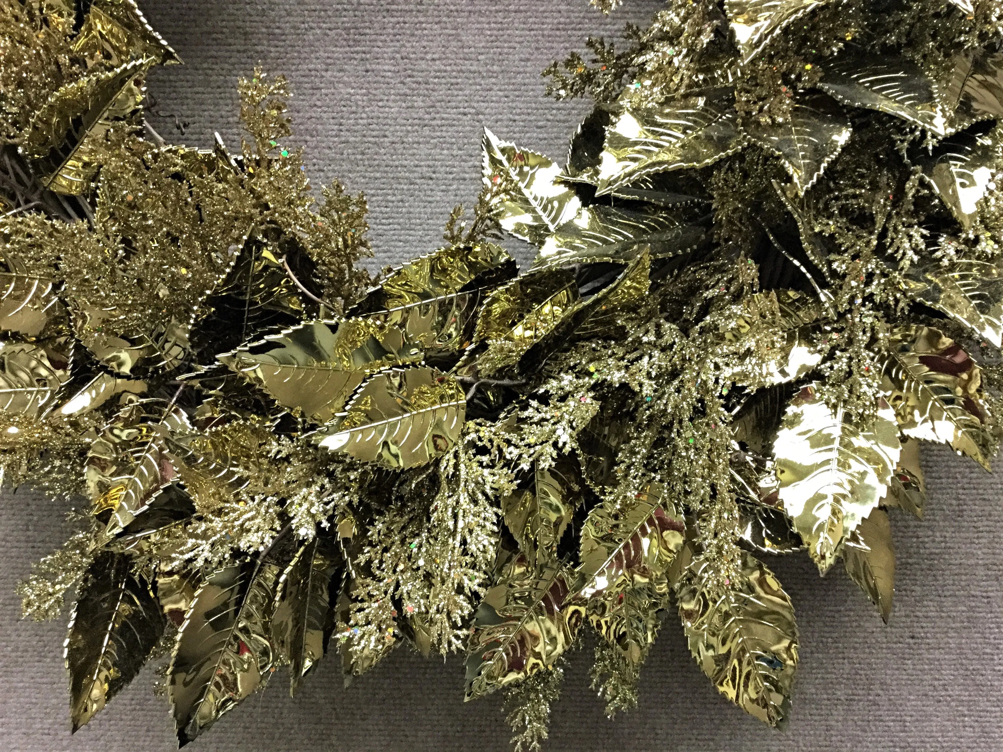 "Pure Gold"  Holiday Wreath
