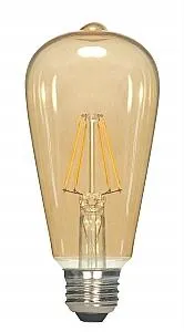 Satco S9578 LED Filament ST19 Amber