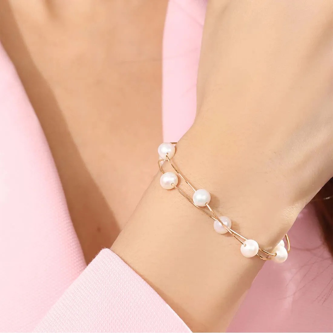 Seaside Elegance - Rose Gold Fresh Off the Sea 925 Silver Bracelet