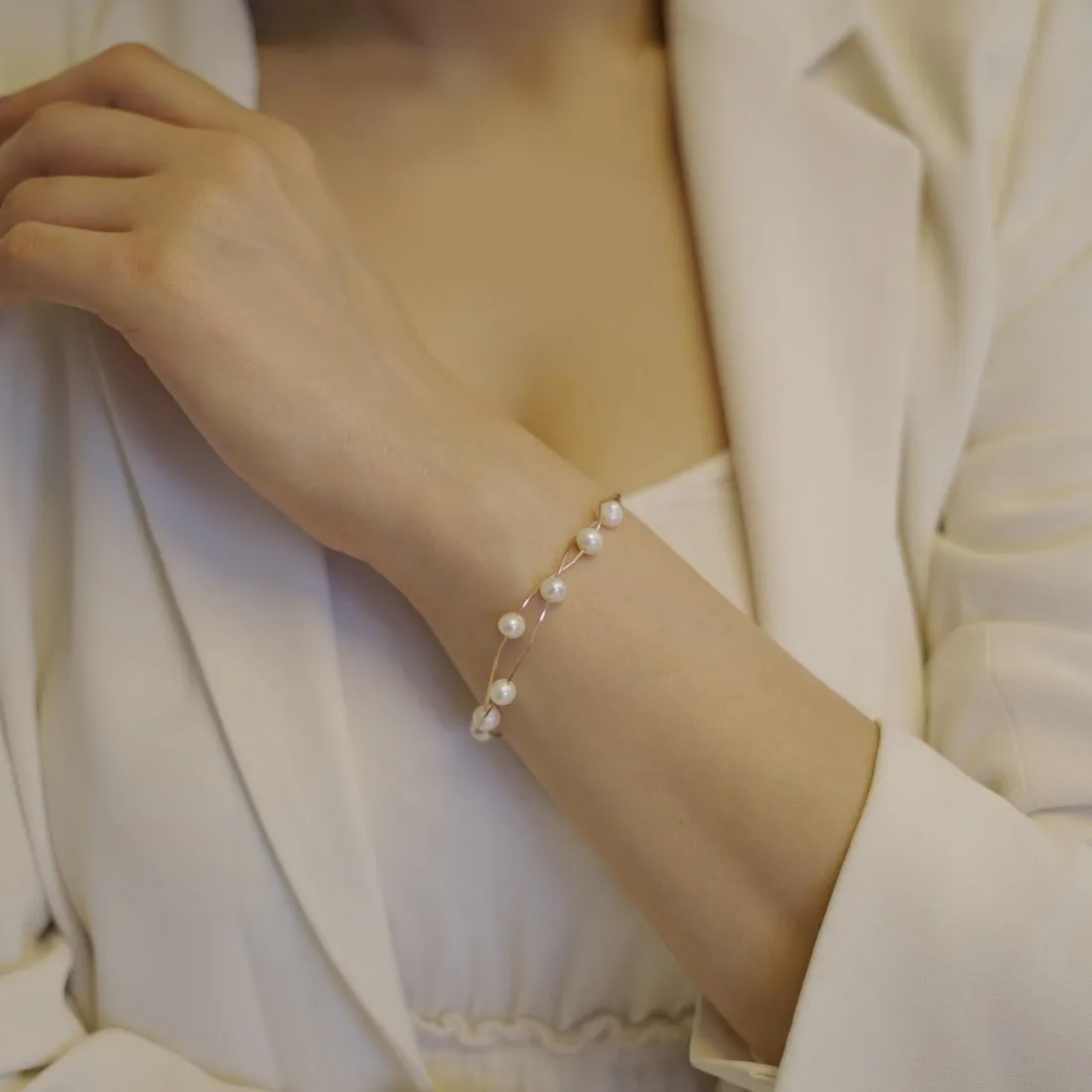 Seaside Elegance - Rose Gold Fresh Off the Sea 925 Silver Bracelet
