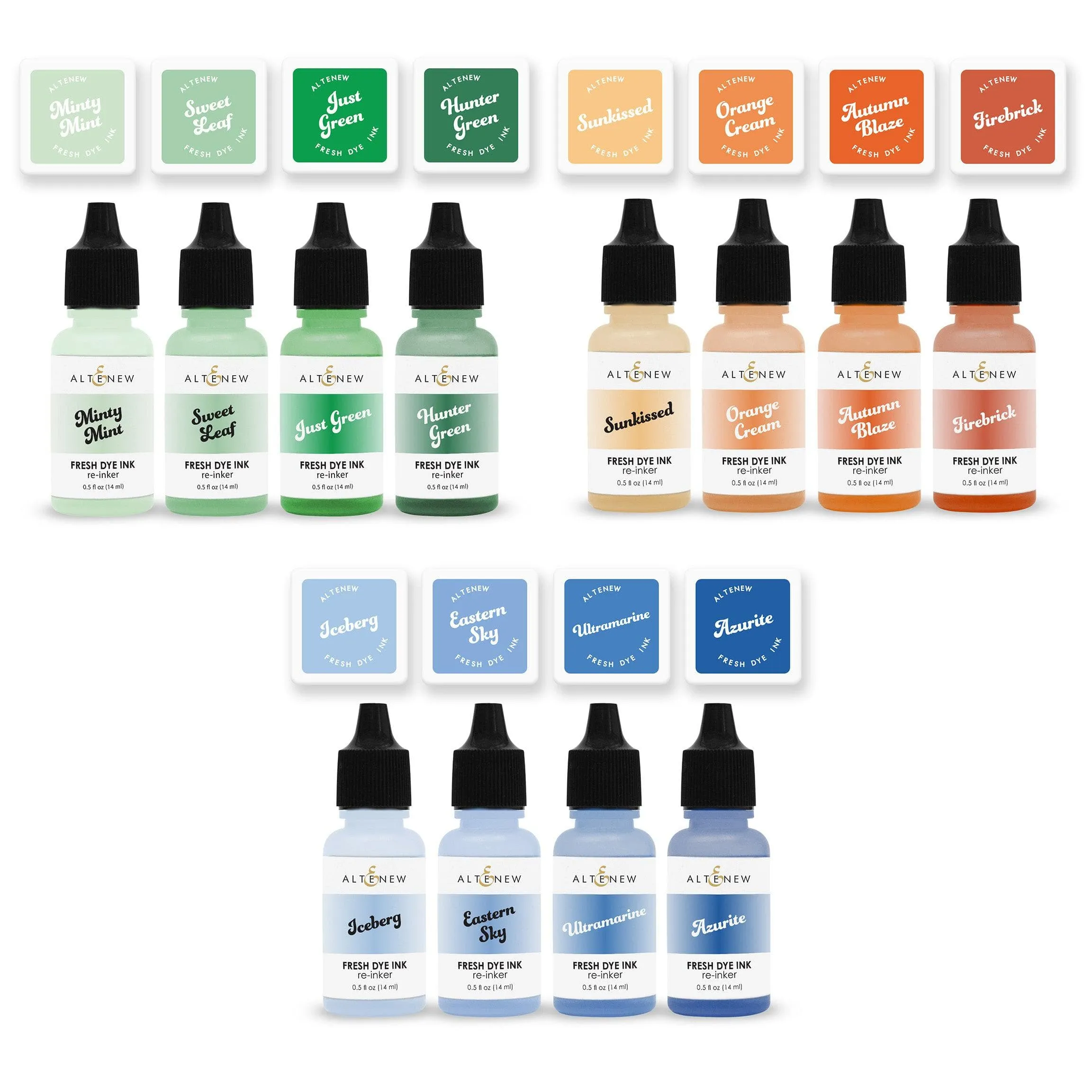 Sunkissed Serenity Fresh Dye Ink Mini Cube & Reinker Bundle