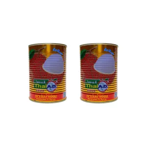 Thai A.D Rambutan in Syrup 565g (Pack of 2) – Exotic Canned Rambutan Fruit in Syrup