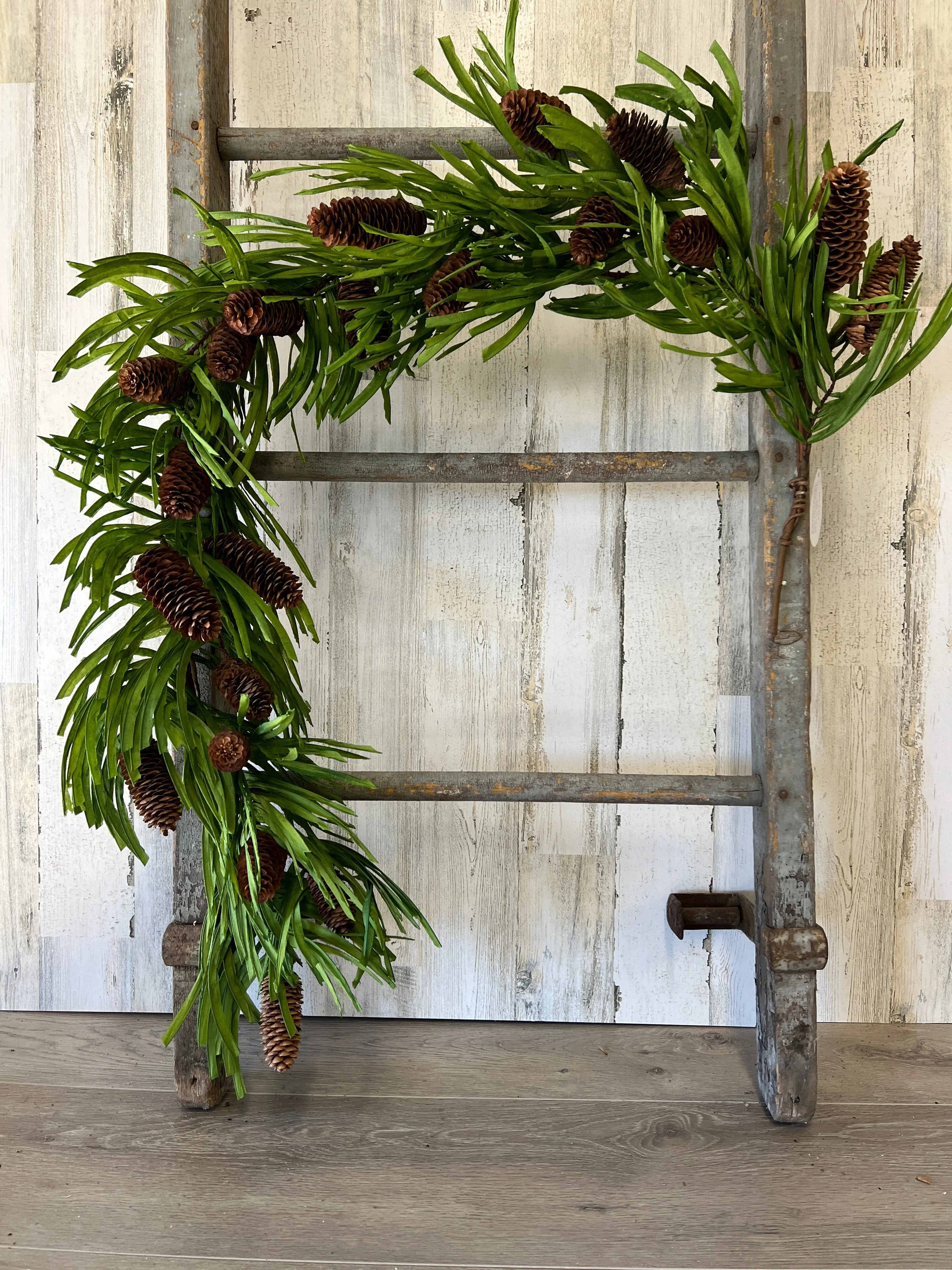 Tropical Christmas Pinecone Garland
