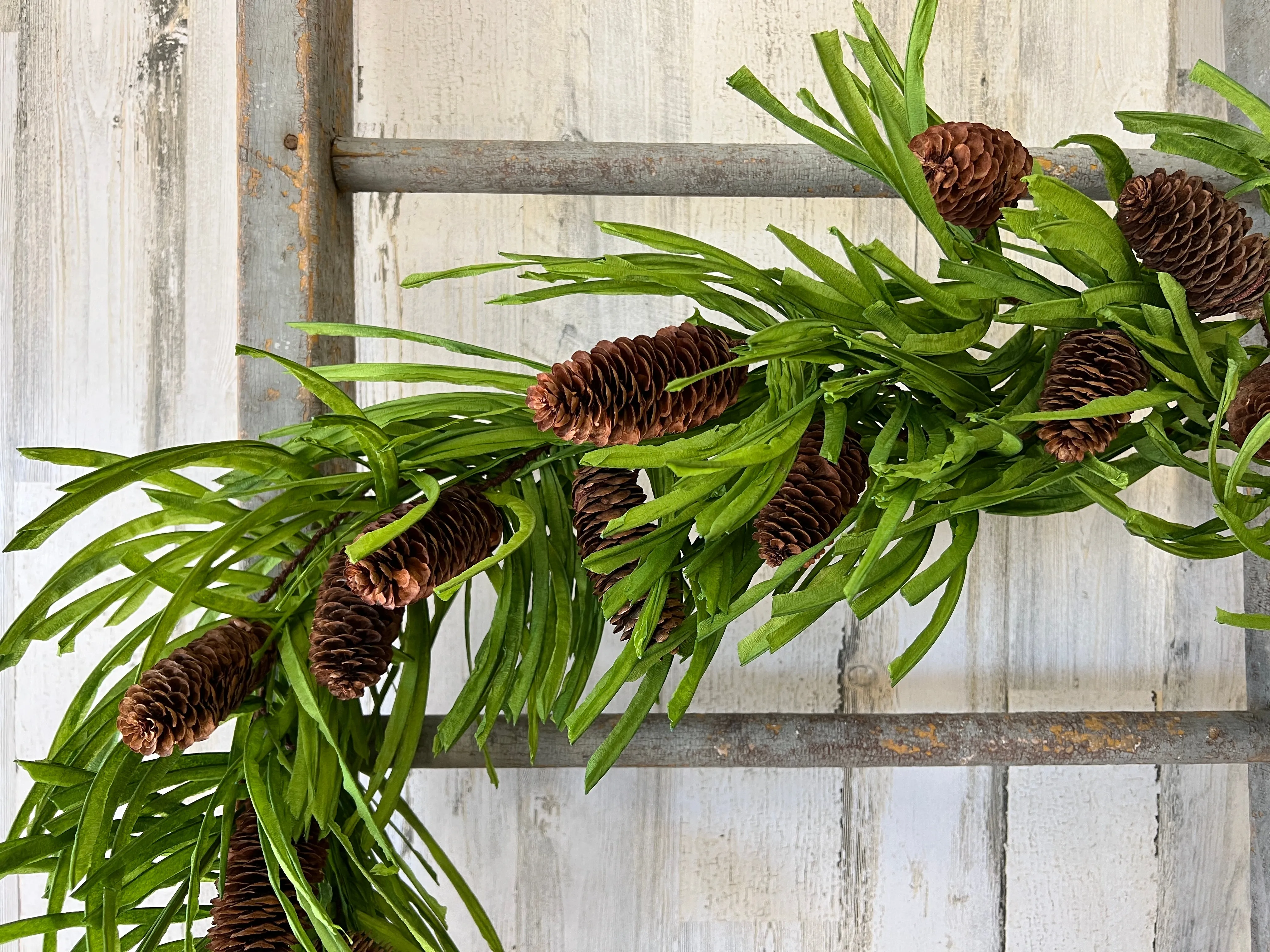 Tropical Christmas Pinecone Garland