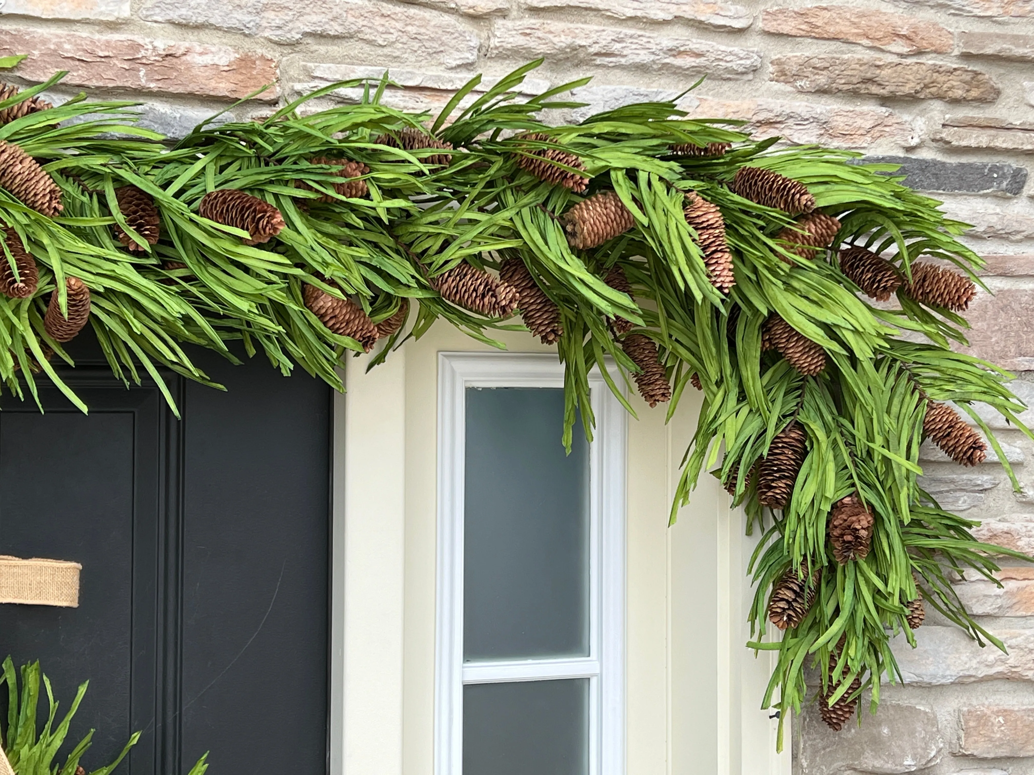 Tropical Christmas Pinecone Garland