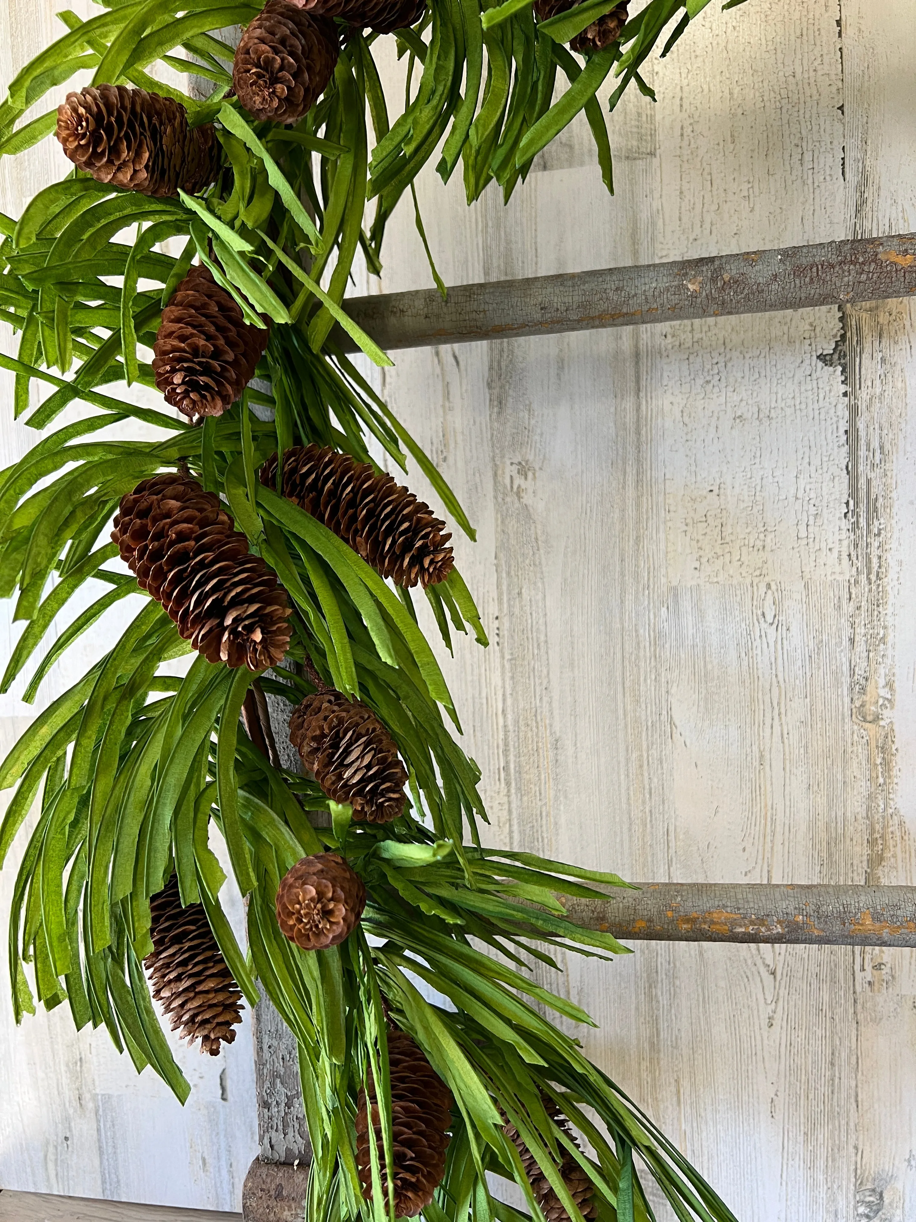 Tropical Christmas Pinecone Garland