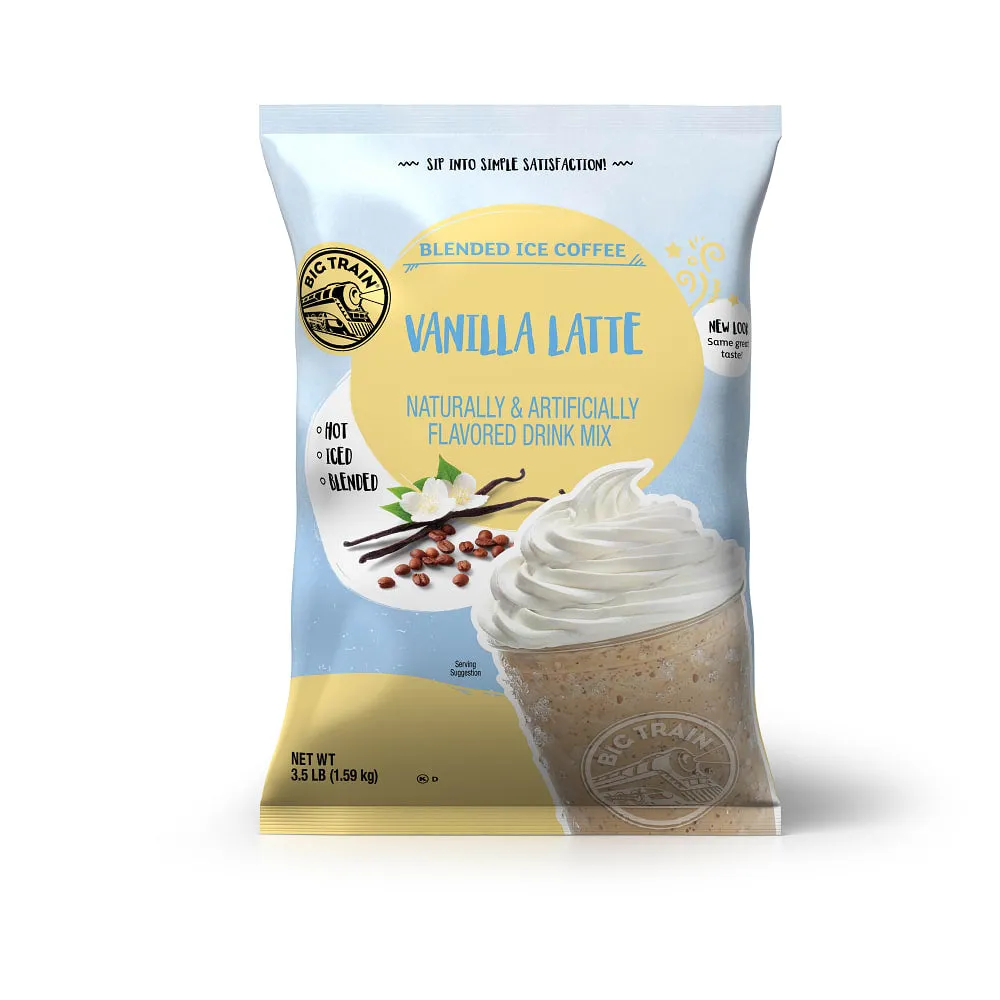 Vanilla Latte Blended Ice Coffee Beverage Mix - 5 x 3.5lb Bags